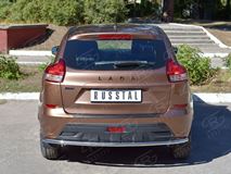 Защита заднего бампера D42 секции для Lada Xray 2015