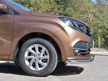 Защита переднего бампера D63 секция-D42 дуга для Lada Xray 2015