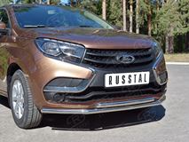Защита переднего бампера D42 секция-D42 дуга для Lada Xray 2015