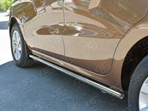 Пороги труба D42 (вариант 3) для Lada Xray 2015