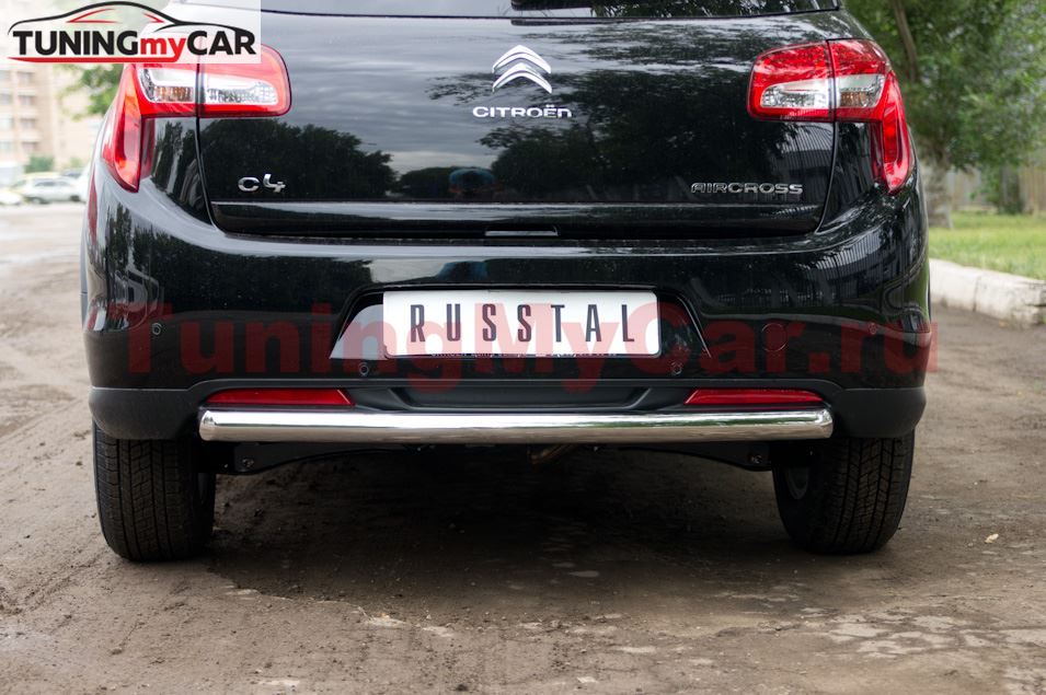 Защита заднего бампера D63 для Citroen C4 Aircross 2012-