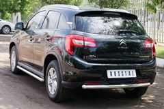 Защита заднего бампера D63 для Citroen C4 Aircross 2012-