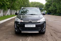 Защита переднего бампера D76 (дуга) для Citroen C4 Aircross 2012-