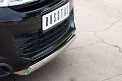 Защита переднего бампера D75х42 овал для Citroen C4 Aircross 2012-