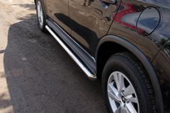 Пороги труба D76 для Citroen C-Crosser 2007-2013