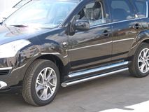 Пороги труба D63 для Citroen C-Crosser 2007-2013