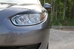 Накладки на передние фары (реснички) Renault Fluence 2009-2012
