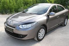 Накладки на передние фары (реснички) Renault Fluence 2009-2012