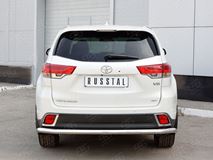 Защита заднего бампера D63 секции для Toyota Highlander 2017
