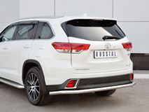 Защита заднего бампера D63 секции для Toyota Highlander 2017