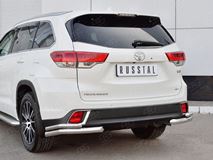 Защита заднего бампера уголки D63 секции-D42 секции для Toyota Highlander 2017
