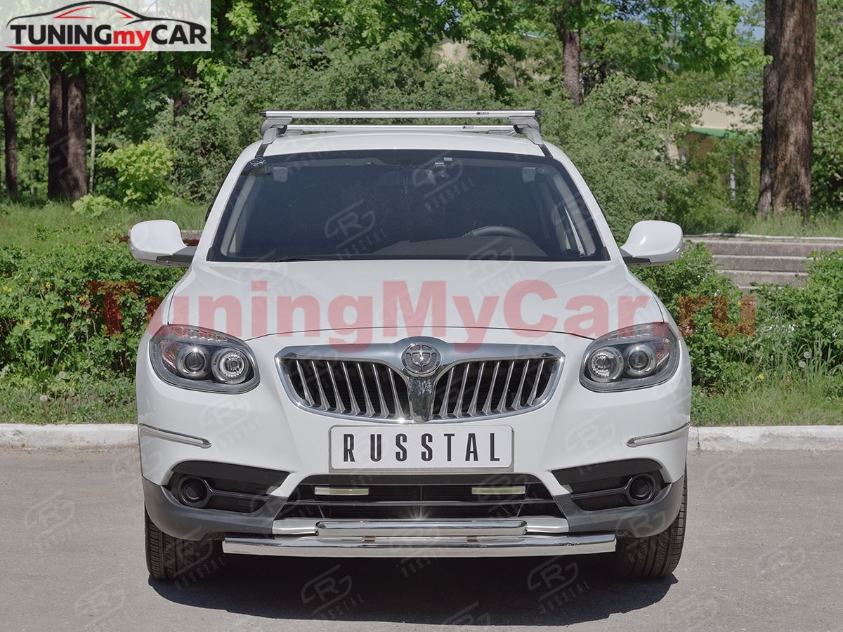 Защита переднего бампера D63 секции-D42 дуга для Brilliance V5 2014-