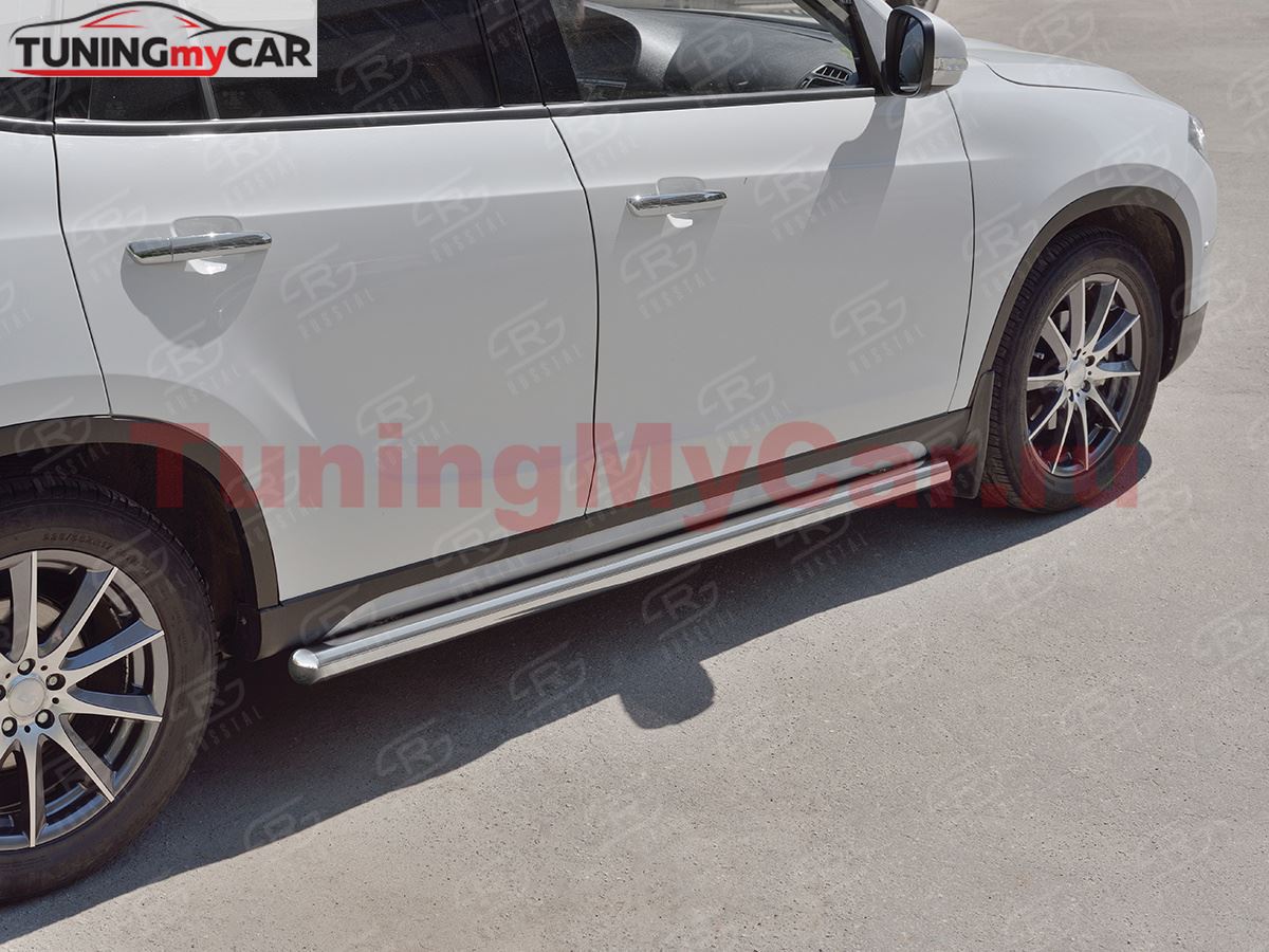 Пороги труба D63 (вариант 3) для Brilliance V5 2014-