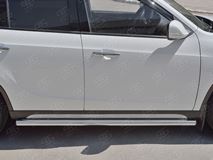 Пороги труба D63 (вариант 3) для Brilliance V5 2014-