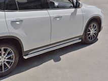 Пороги труба D63 (вариант 1) для Brilliance V5 2014-