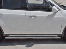 Пороги труба D63 (вариант 2) для Brilliance V5 2014-