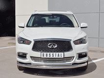 Защита переднего бампера D76 дуга-D42 дуга для Infiniti QX60 2016-