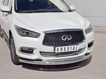 Защита переднего бампера D76 дуга-D42 дуга для Infiniti QX60 2016-