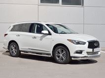 Защита переднего бампера D76 дуга-D42 дуга для Infiniti QX60 2016-
