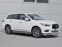 Защита переднего бампера D63 дуга-D42 дуга для Infiniti QX60 2016-