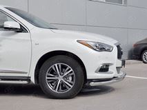 Защита переднего бампера D63 дуга-D42 дуга для Infiniti QX60 2016-