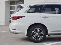 Защита заднего бампера D75х42 дуга для Infiniti QX60 2016-