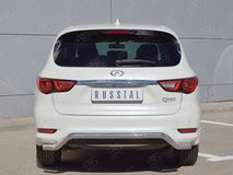 Защита заднего бампера D63 волна для Infiniti QX60 2016-