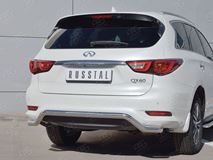 Защита заднего бампера D63 волна для Infiniti QX60 2016-
