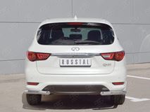 Защита заднего бампера уголки D63 секции для Infiniti QX60 2016-