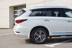 Защита заднего бампера уголки D63 секции для Infiniti QX60 2016-