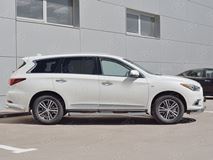 Пороги труба D76 с накладкой (вариант 3) для Infiniti QX60 2016-