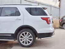 Защита заднего бампера уголки D63 секции для Ford Explorer 2016-
