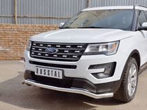Защита переднего бампера D63 волна для Ford Explorer 2016-