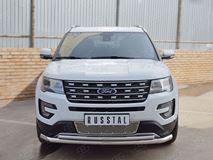 Защита переднего бампера D63 секции-D42 дуга для Ford Explorer 2016-