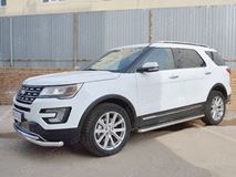 Защита переднего бампера D63 секции-D42 дуга для Ford Explorer 2016-