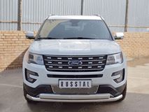Защита переднего бампера D63 секции-D75х42 дуга для Ford Explorer 2016-