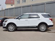 Пороги труба D63 (вариант 3) для Ford Explorer 2016-