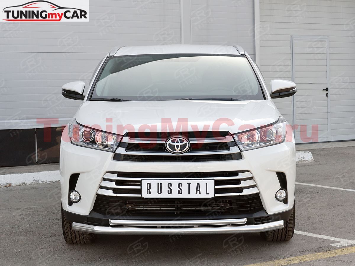 Защита переднего бампера D63 секции-D42 дуга для Toyota Highlander 2017