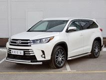 Защита переднего бампера D63 секции-D42 дуга для Toyota Highlander 2017