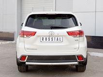 Защита заднего бампера D63 дуга для Toyota Highlander 2017