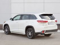 Защита заднего бампера D63 дуга для Toyota Highlander 2017