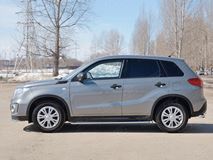Пороги труба D42 (вариант 3) для Suzuki Vitara 2015-