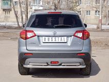 Защита заднего бампера D63 секции D42х2 прямая для Suzuki Vitara 2015-