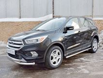 Защита переднего бампера D63 секции-D75х42 дуга для Ford Kuga 2016-