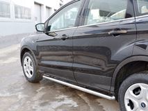 Пороги труба D63 (вариант 3) для Ford Kuga 2016-