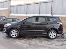 Пороги труба 75х42 овал с проступью для Ford Kuga 2016-