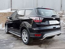 Защита заднего бампера D42 волна под машину для Ford Kuga 2016-
