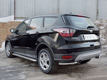 Защита заднего бампера уголки D42 дуга для Ford Kuga 2016-