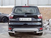 Защита заднего бампера уголки D63 секции для Ford Kuga 2016-