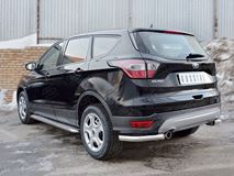 Защита заднего бампера уголки D63 секции для Ford Kuga 2016-